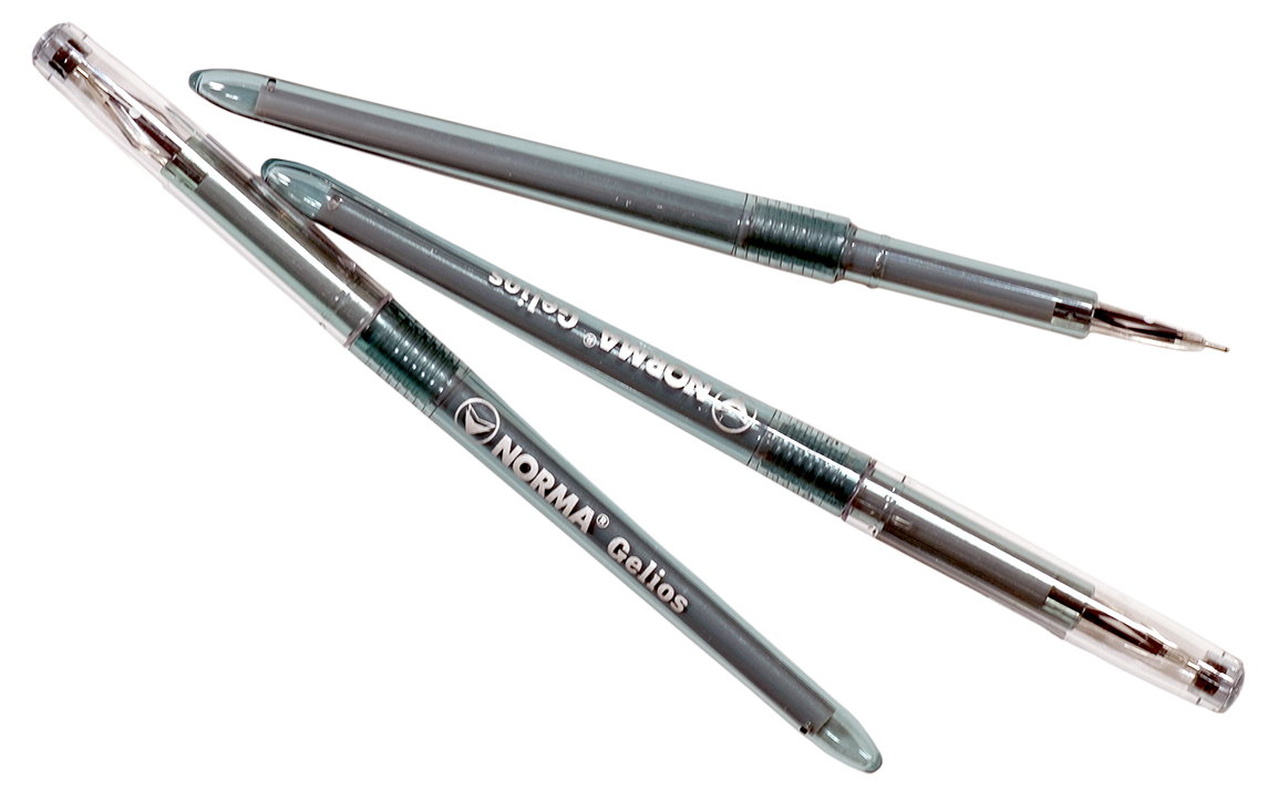 Ручка гелева NORMA GELIOS (342N), чорнила чорні